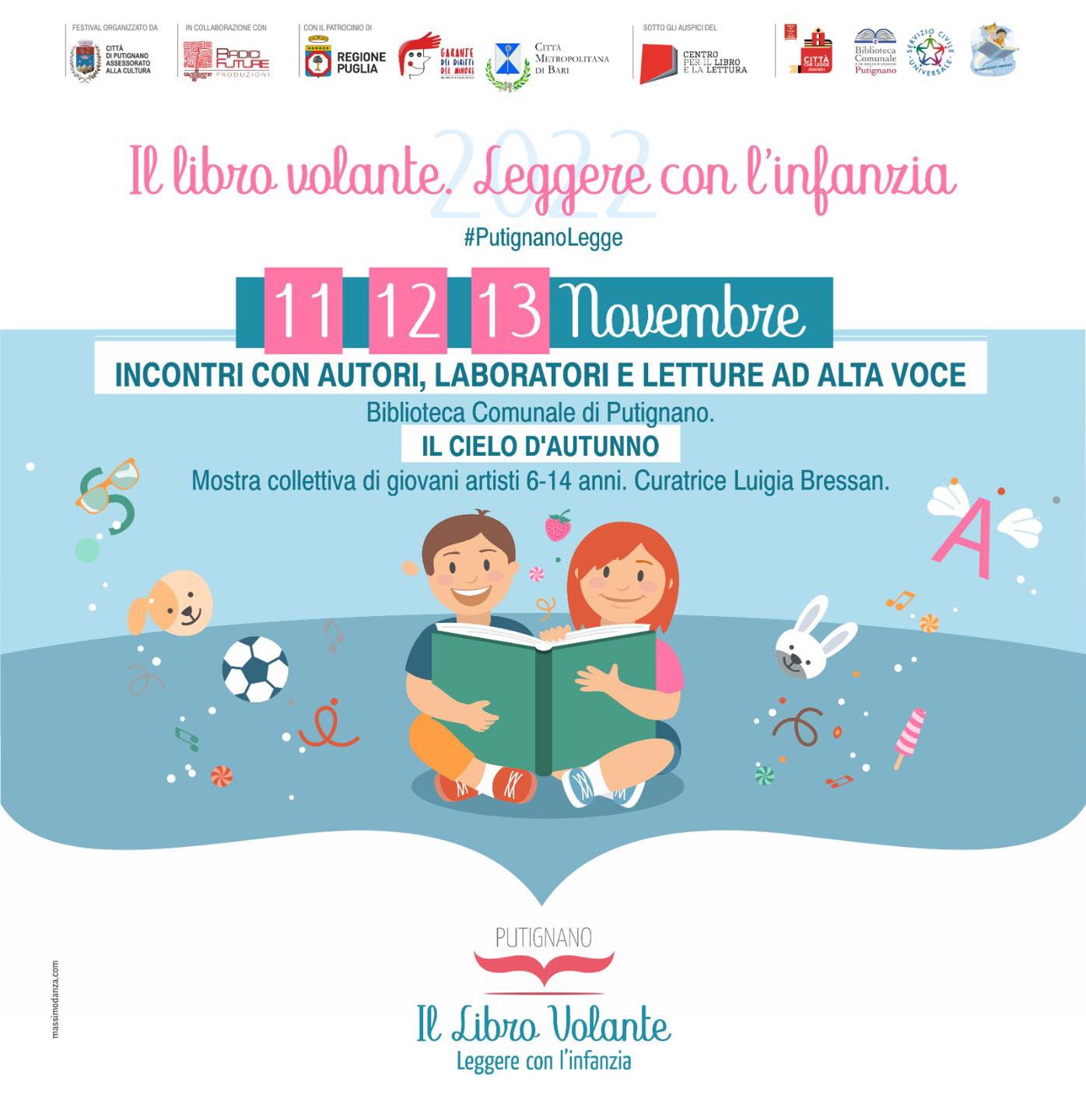 Putignano, il libro volante